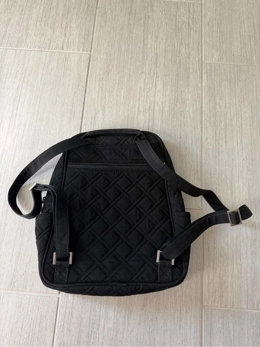Vera Bradley Black Quilted Backpack